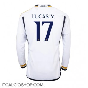 Real Madrid Lucas Vazquez #17 Prima Maglia 2023-24 Manica Lunga